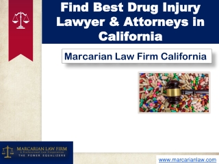 Find Best Drug Injury Lawyer & Attorneys in California