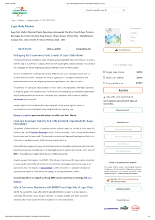 Layer Pads Market Demand and Research Insights by 2030