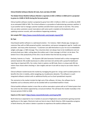 Clinical Waitlist Software Market