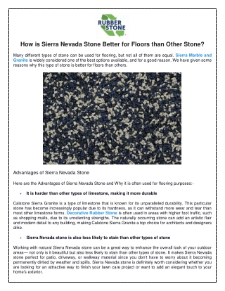Sierra Stone Company