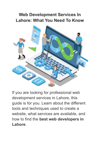 Web Development Services In Lahore_ What You Need To Know