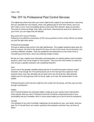 DIY Vs Professional Pest Control Services_ TAC