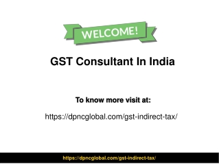 GST Consultant In India