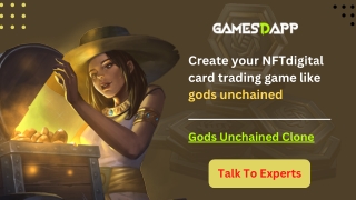 What is Gods Unchained, and how does the card game with NFT work?