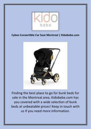 Cybex Convertible Car Seat Montreal | Kidobebe.com