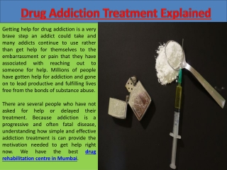 Drug Rehabilitation Centre in Mumbai India