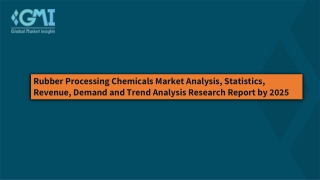 Rubber Processing Chemicals Market  Trends  2022