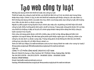 Tạo web công ty luật