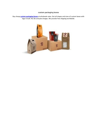 custom packaging boxes