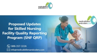 Proposed Updates for Skilled Nursing Facility Quality Reporting Program