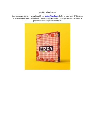 custom pizza boxes