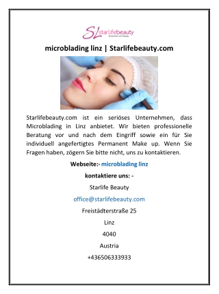 microblading linz | Starlifebeauty.com