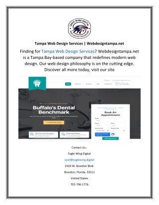 Tampa Web Design Services  Webdesigntampa.net