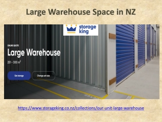 Large Warehouse Space in NZ