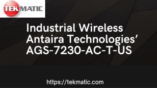 Industrial Wireless Antaira Technologies’ AGS-7230-AC-T-US