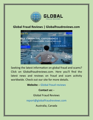 Global Fraud Reviews  Globalfraudreviews