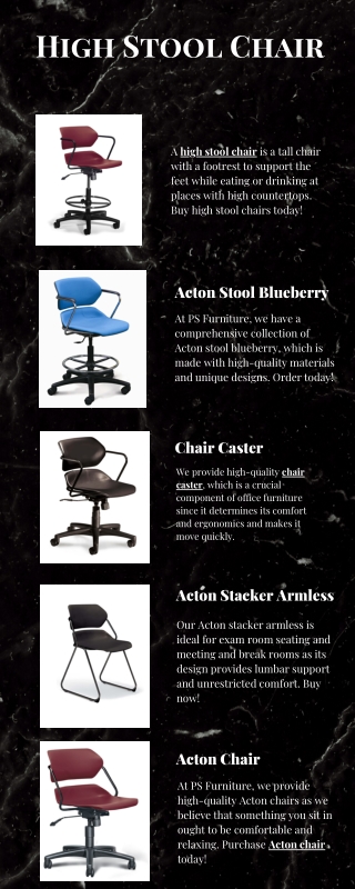 High Stool Chair