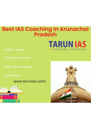 IAS Coaching In Arunachal Pradesh