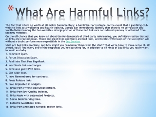 What Are Harmful Links