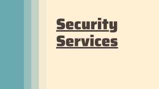 Security Company Melbourne