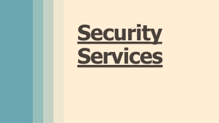 Security Company Melbourne