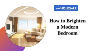 How to Brighten a Modern Bedroom