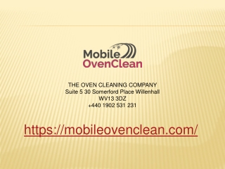 Mobile Oven Clean PPT