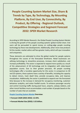 People Counting System Market Size