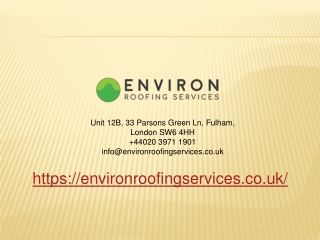 Environ Roofing Services PPT