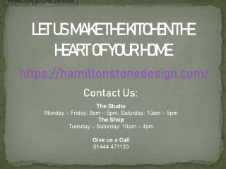 Hamilton Stone Design (Kitchen Design) PPT