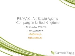 RENAX Estate Agents Company PPT