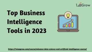 Top Business Intelligence Tools in 2023