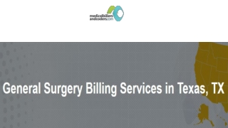 General Surgery Billing Services in Texas, TX