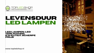 Levensduur LED lampen