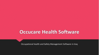 Occupational health and Safety Management Software in Iraq