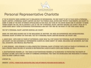 Personal Representative Charlotte