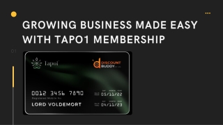 Growing business made easy with Tapo1 Membership