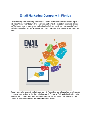 Email Marketing Company in Florida