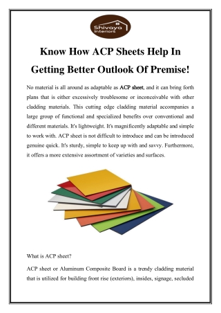 ACP Sheet Dealers In Delhi Call-9599659965