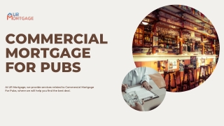 Commercial Mortgage For Pubs