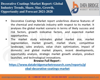 Decorative Coatings Market-Chemical Material