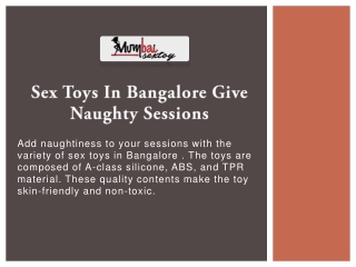 Sex Toys in Bangalore- Mumbaisextoy