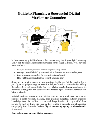 Guide to Planning a Successful Digital Marketing Campaign