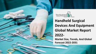 Handheld Surgical Devices And Equipment Market Growth Trajectory, Key Drivers An