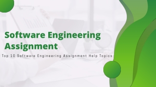 Top 10 Software Engineering Assignment Help Topics