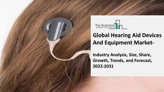 Hearing Aid Devices And Equipment Market Growth Trajectory, Key Drivers