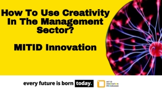 Creativity in Management - MIT ID Innovation