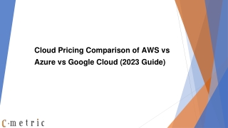 Cloud Pricing Comparison of AWS vs Azure vs Google Cloud (2023 Guide)