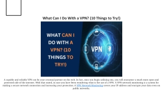 What Can I Do With a VPN 10 Things to Try