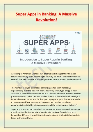 Super Apps in Banking: A Massive Revolution!